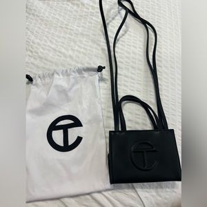 SMALL BLACK TELFAR SHOPPING BAG